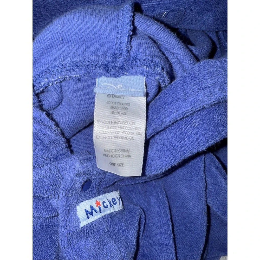 Disney Baby Mickey Mouse Blue Swim Poncho One size  Hooded Pool Beach‎